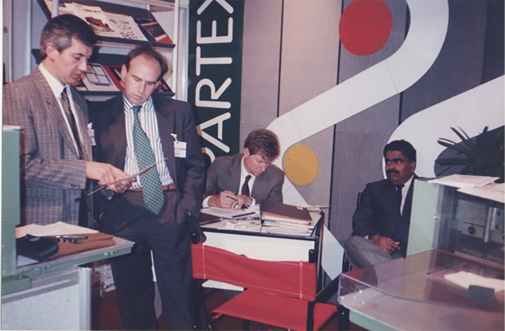 Equipo de Repartex en la feria ITMA